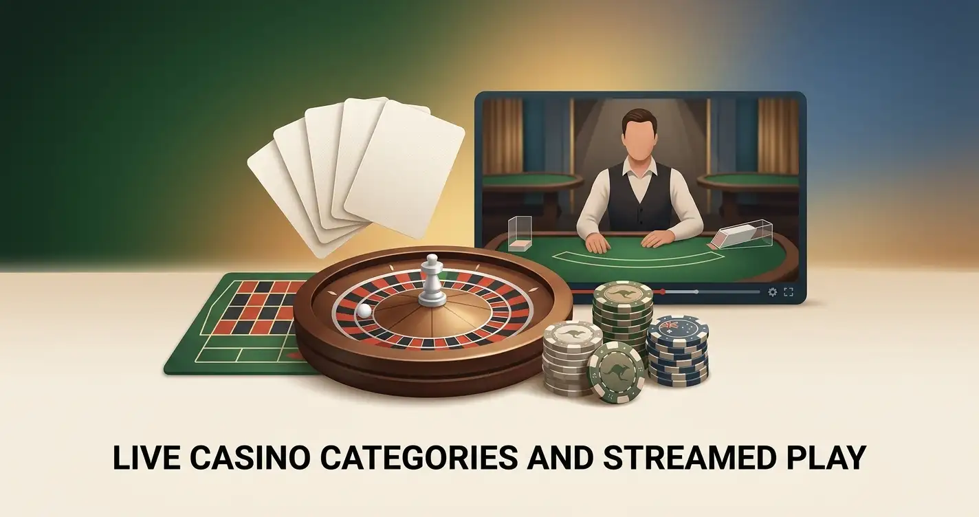Conceptual live-dealer table illustration for the Malina live casino guide